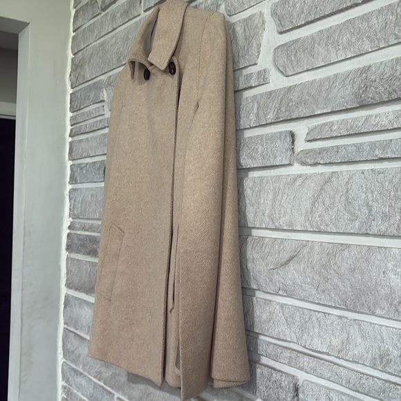 Zara cotton blend cape coat size Medium - Picture 5 of 15